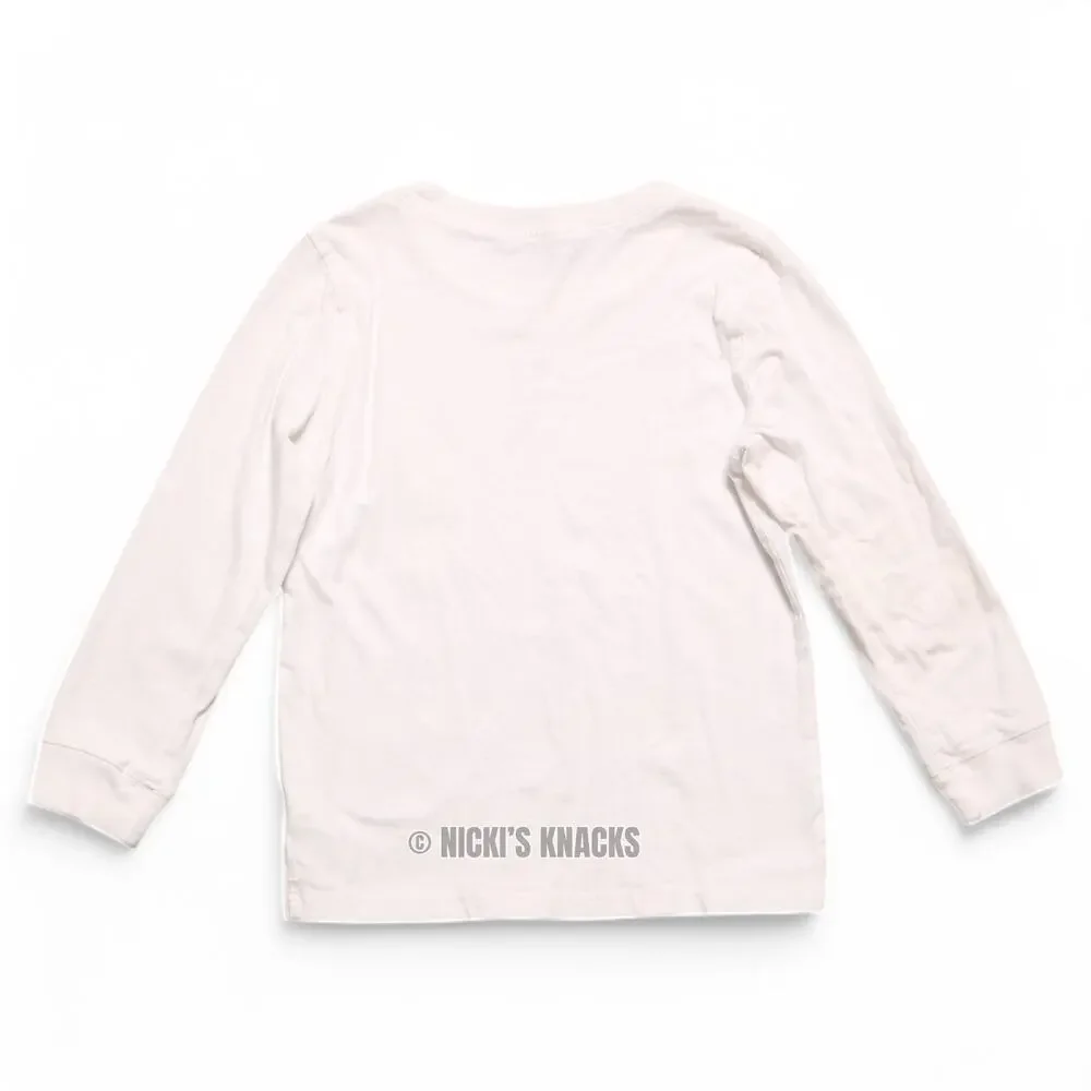 4/$20 - Carters Boys Long Sleeve Skateboard Freestyle T-Shirt White Size 7